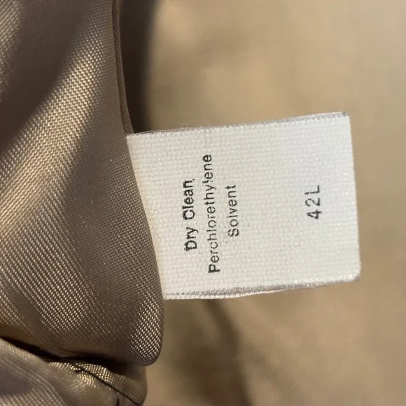 New Castle & York Men's 42L Blazer Navy Blue Gold Crest Buttons USA Vintage 90s - Picture 6 of 8